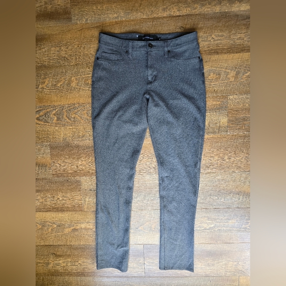 Calvin Klein Gray Straight Leg Dress Pants Size 8
